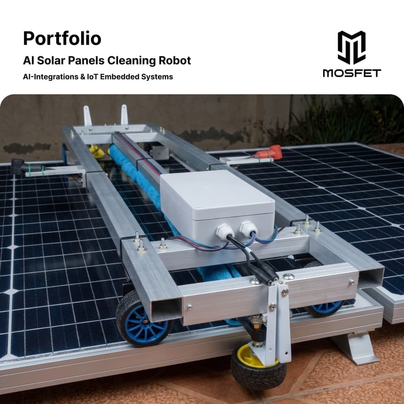 AI Solar Panels Cleaning Robot